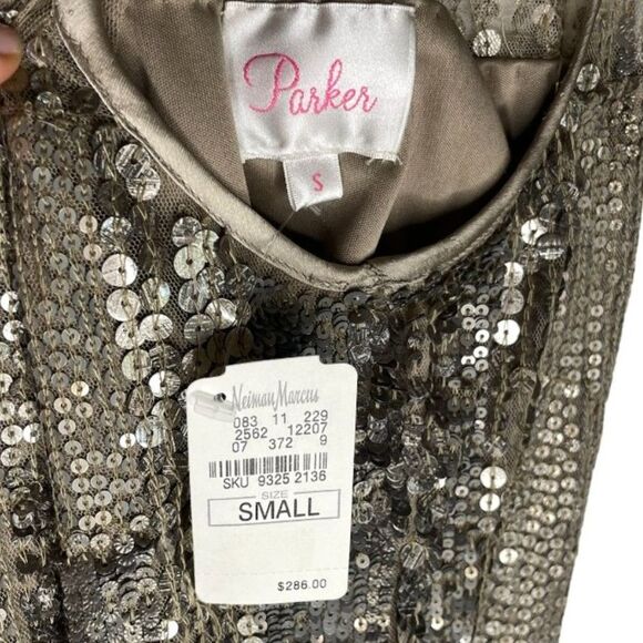 NWT Parker Gold Sequin Tank Top Size Small - Picture 4 of 5